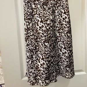 Leopard Print MIDI Skirt